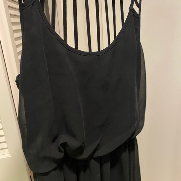 Socialite Cage Back Chiffon Maxi Dress (Small) - Picture 5 of 6